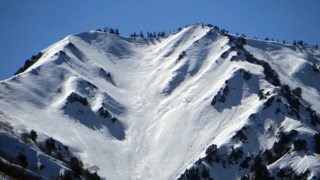 Snowy mountain in Japan